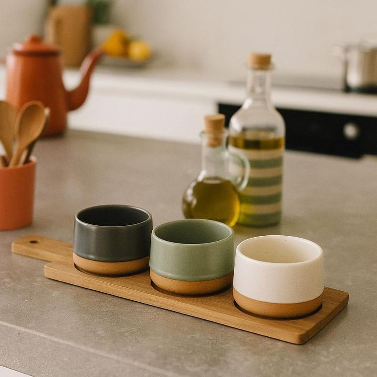 Siaki, Voyo, ceramiczne miseczki na przekąski, 4 elementy
