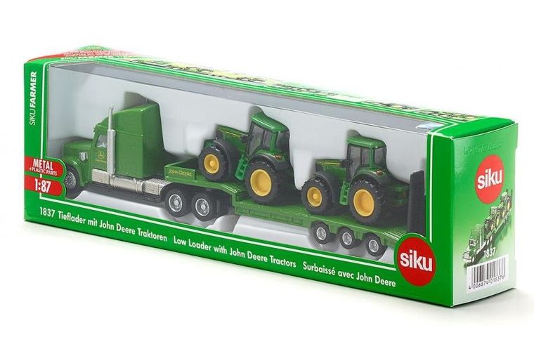 Siku, Ciężarówka z naczepą + 2 traktory, zestaw pojazdów, 1837