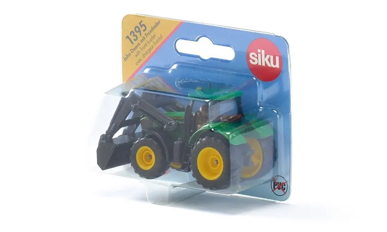 Siku, John Deere, traktor z przednią ładowarką, model pojazdu, 1395