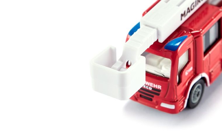 Siku, Magirus Multistar TLF, samochód strażacki z wysięgnikiem, 1749