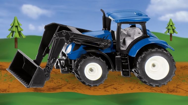 Siku, New Holland, Traktor z podnośnikiem, model pojazdu, 1396