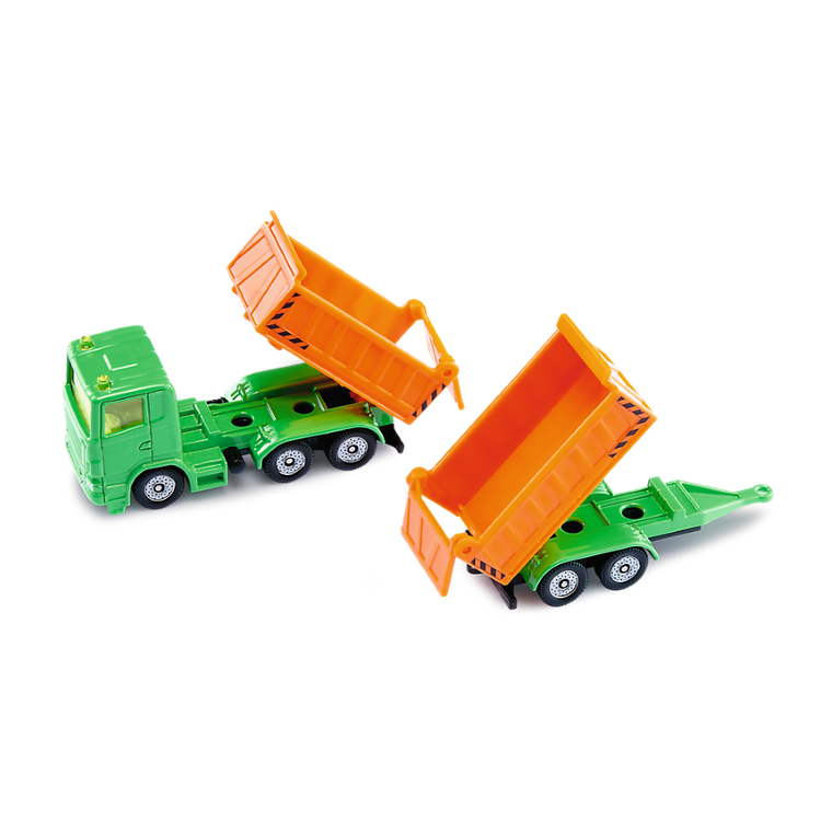 Siku, Orange, ciężarówka z przyczepą, model pojazdu, 1685