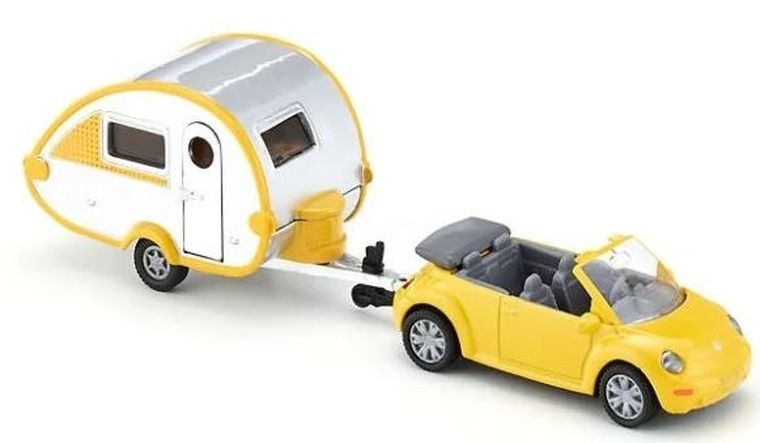 Siku, Samochód z przyczepą campingową, model pojazdu, 1629