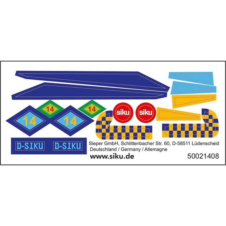 Siku, samolot sportowy + naklejki, zestaw, 1101