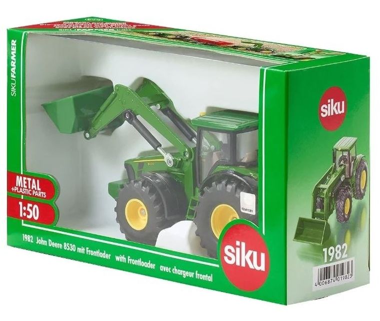Siku, Traktor John Deere z przednią ładowarką, model pojazdu, 1982