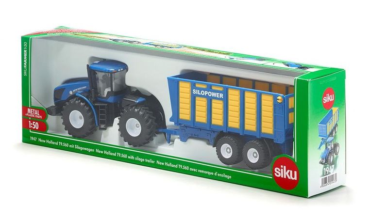 Siku, Traktor New Holland T9.56 z przyczepą, model pojazdu, 1947