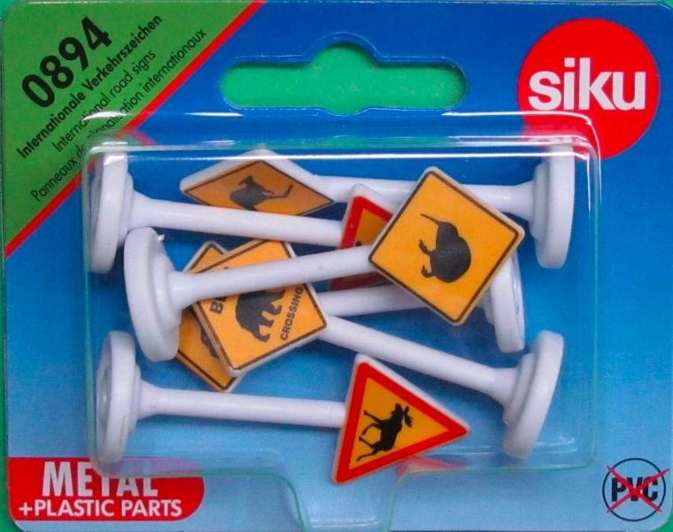 Siku, Znaki drogowe międzynarodowe, model pojazdu, 0894