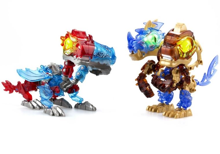 Silverlit, Biopod, Battle Duo, dinozaur do składania w jajku