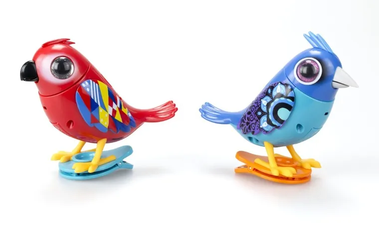 Silverlit, DigiBirds, ćwierkające ptaszki, zabawka interaktywna, 2 szt.