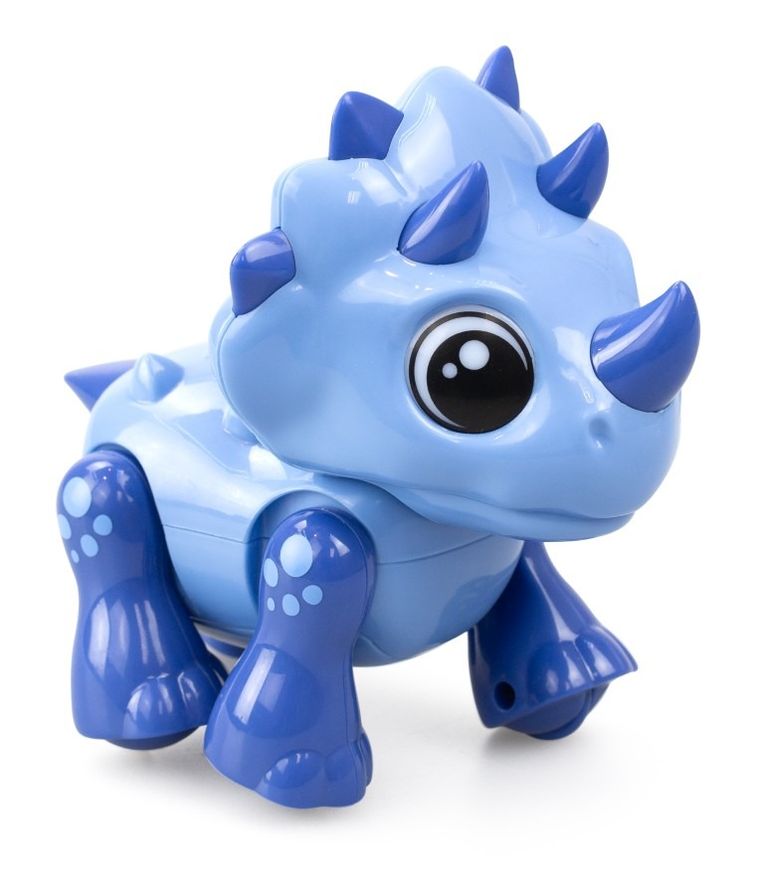 Silverlit, Dino Heads Up, Triceratops, zabawka interaktywna, niebieski