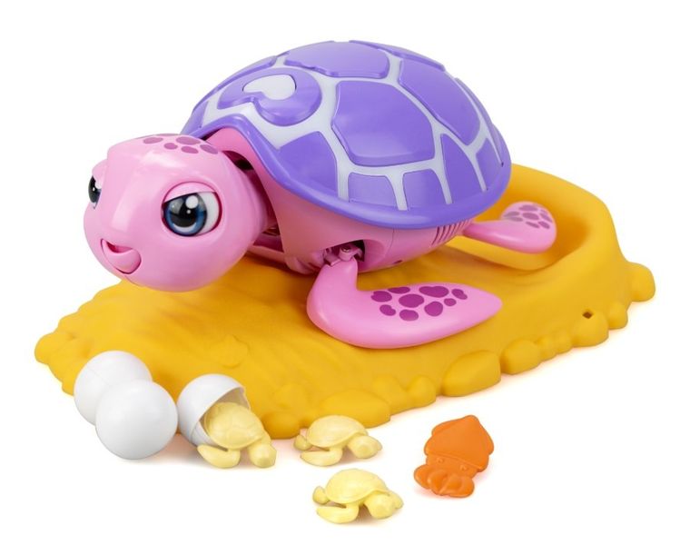 Silverlit, Rescue Turtle, interaktywny żółw składający jaja, fioletowy