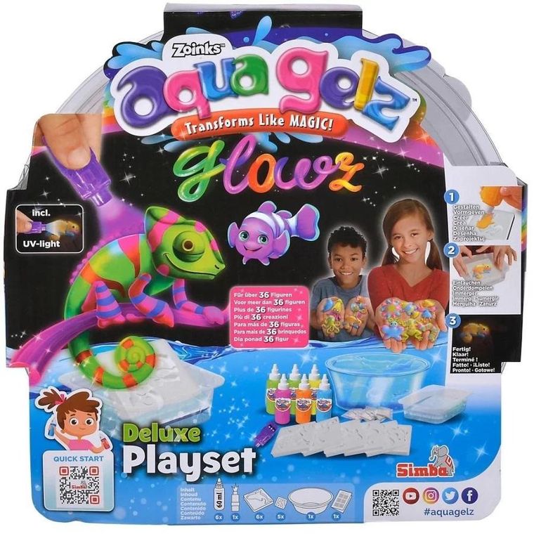 Simba, Aqua Gelz, zestaw Deluxe, świecący w ciemności