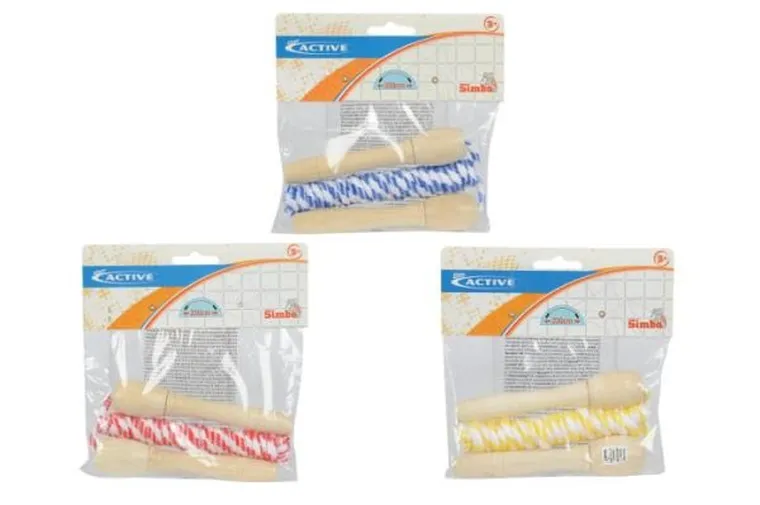 Simba, skakanka sznurkowa z drewnianymi uchwytami