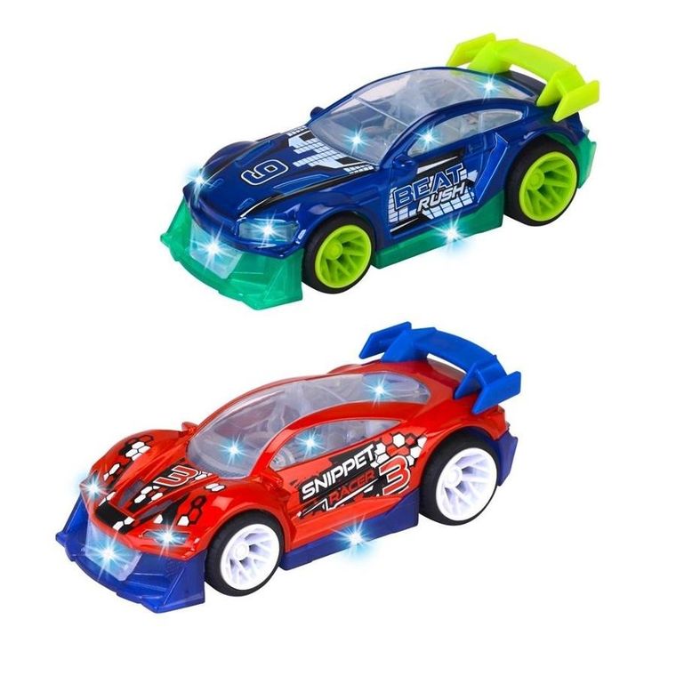 Simba, Streets'n Beatz, Midnight Racer, pojazd pull-back, światło i dźwięk, 14 cm