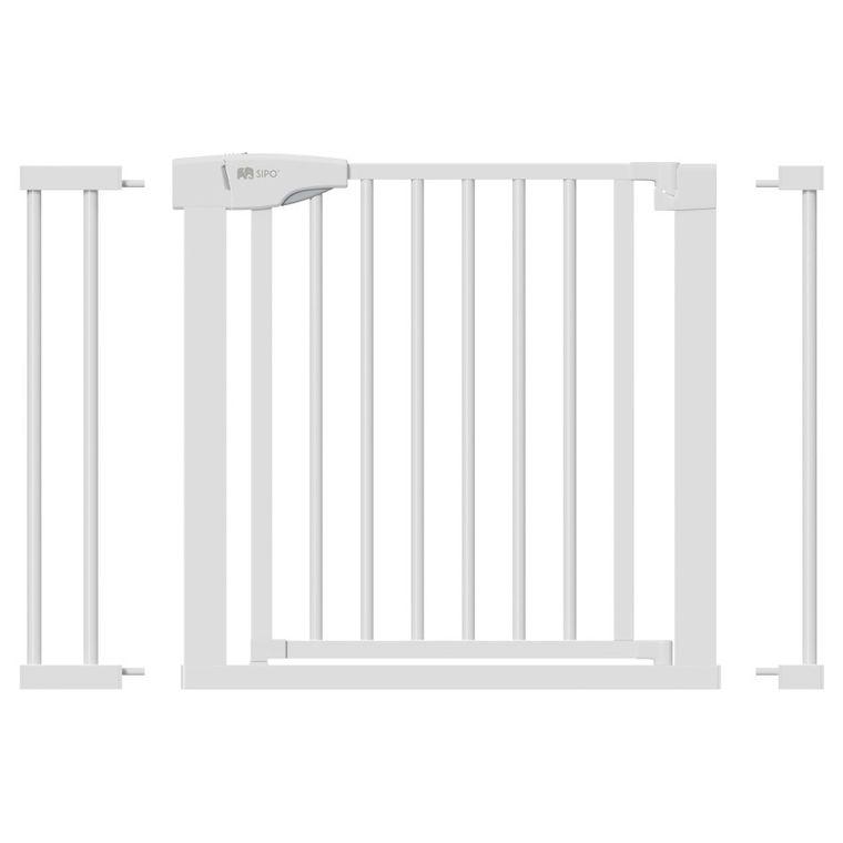 Sipo, bramka zabezpieczająca na schody, barierka ochronna, biała