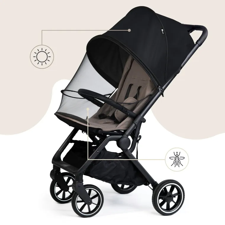 Sipo, moskitiera i osłona przeciwsłoneczna 2w1 do wózka, gondoli, nosidła