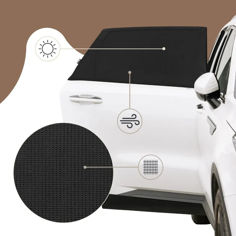Sipo, zestaw elastycznych osłon przeciwsłonecznych XL do samochodu, 2 szt.