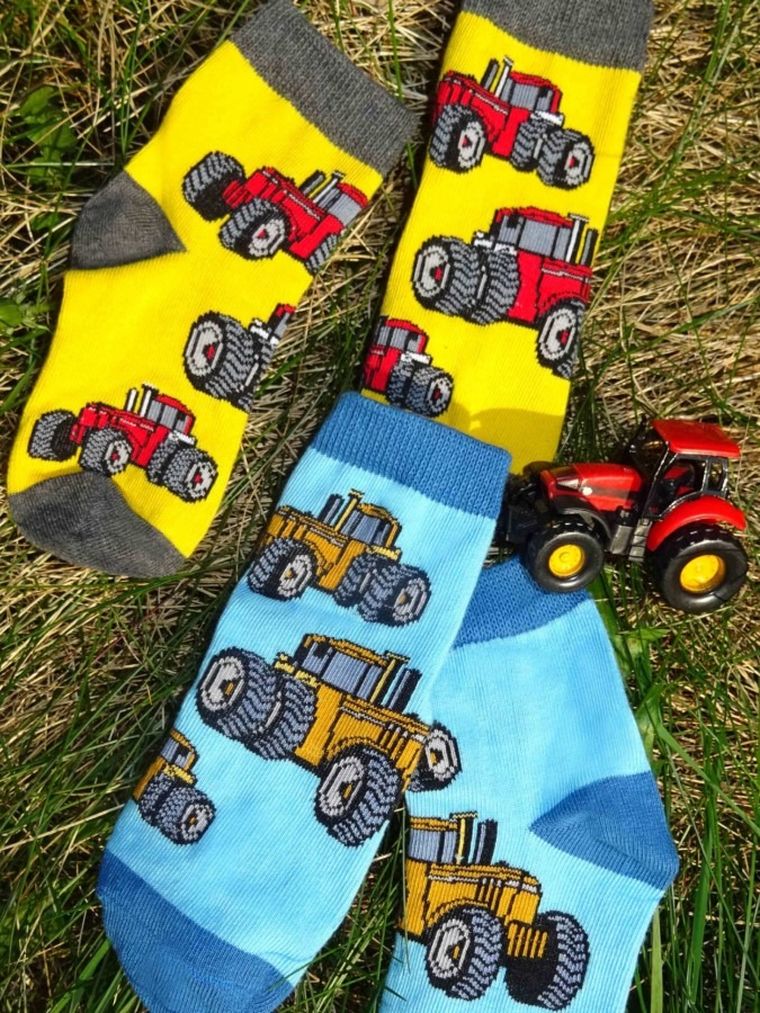 Skarpetki chłopięce, żółte, Milusie