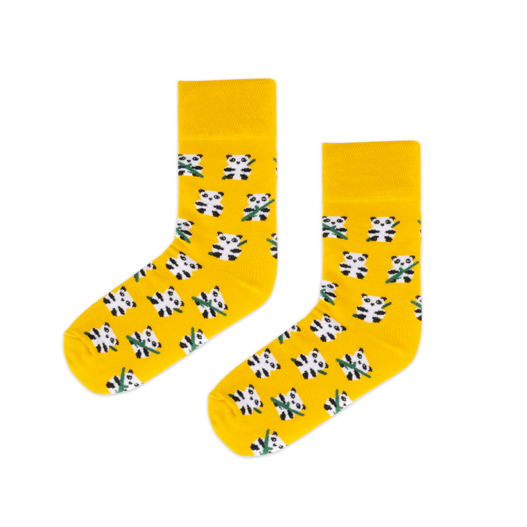 Skarpetki damskie, hipstery, żółte, Adrian