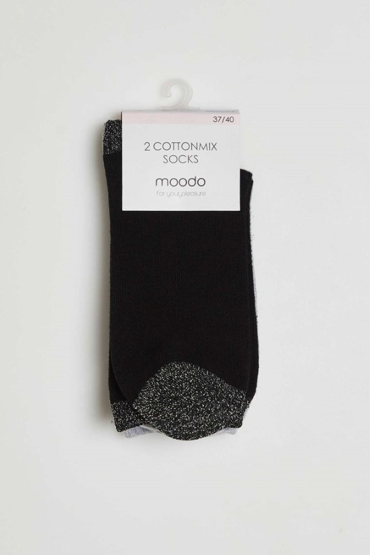 Skarpetki damskie, mix, zestaw, 2 szt., Moodo