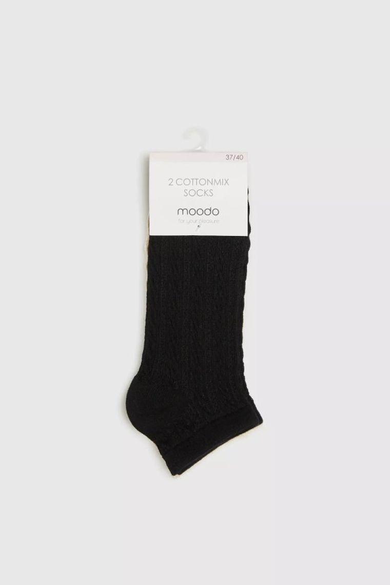 Skarpetki damskie, mix, zestaw, 2 szt., Moodo
