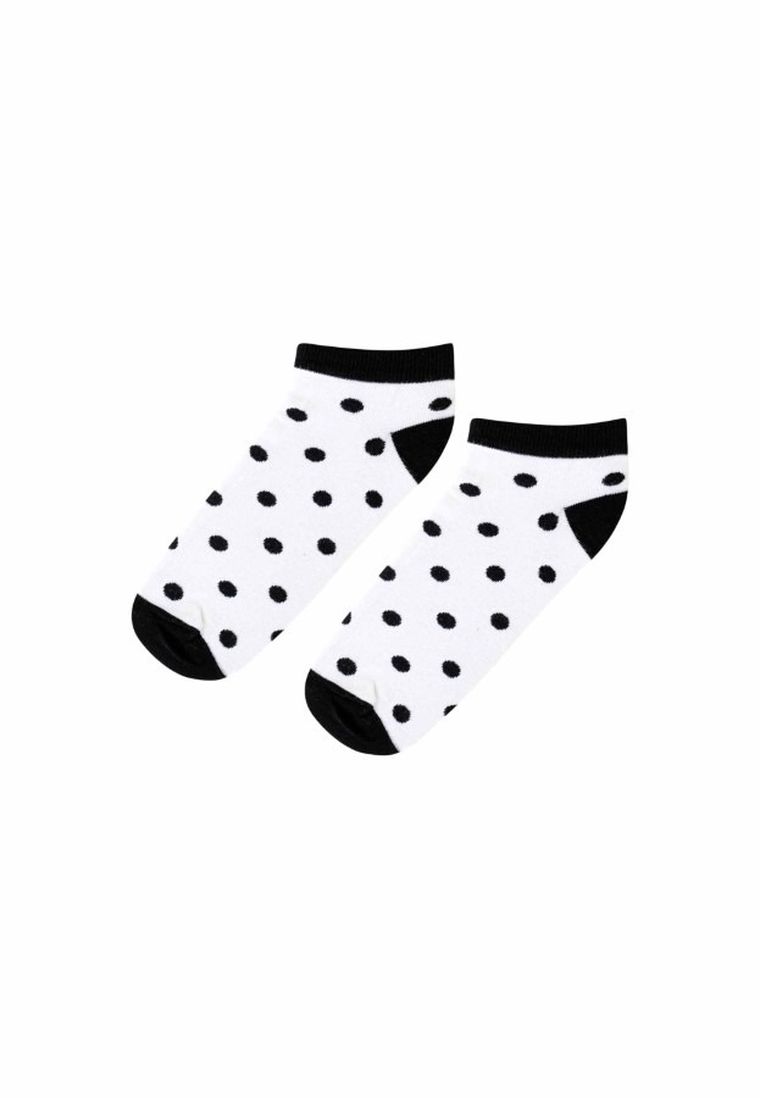 Skarpetki damskie, stopki, białe, Adrian