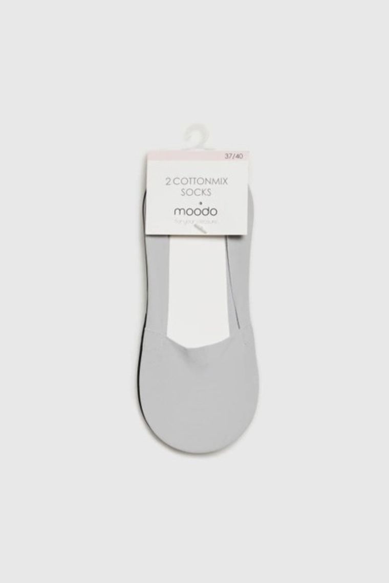 Skarpetki damskie, stopki, mix, zestaw, 2 szt., Moodo