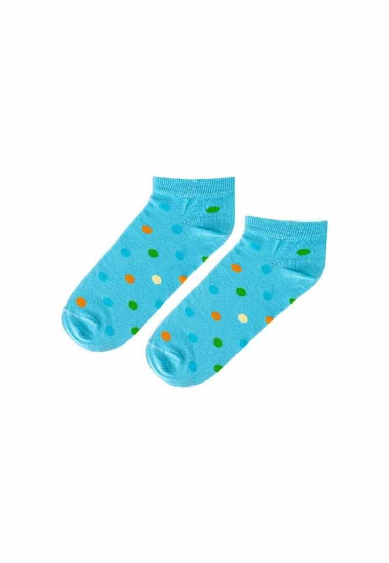 Skarpetki damskie, stopki, niebieskie, Adrian