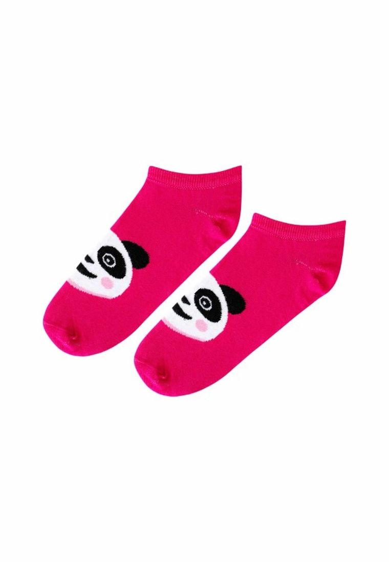 Skarpetki damskie, stopki, różowe, Adrian