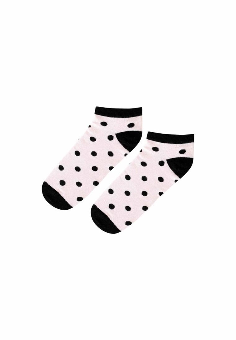 Skarpetki damskie, stopki, różowe, Adrian