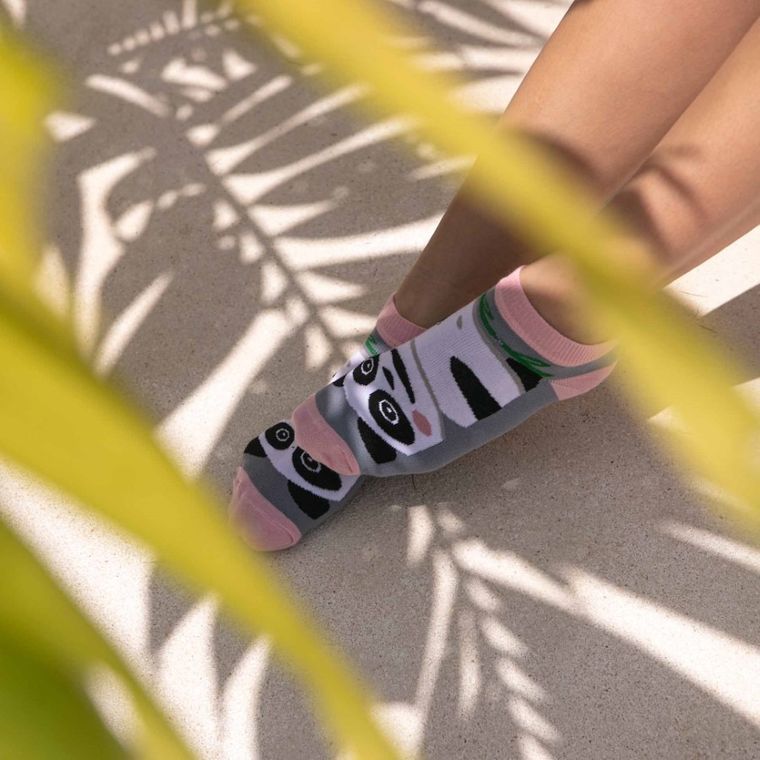 Skarpetki damskie, stopki, szare, Adrian