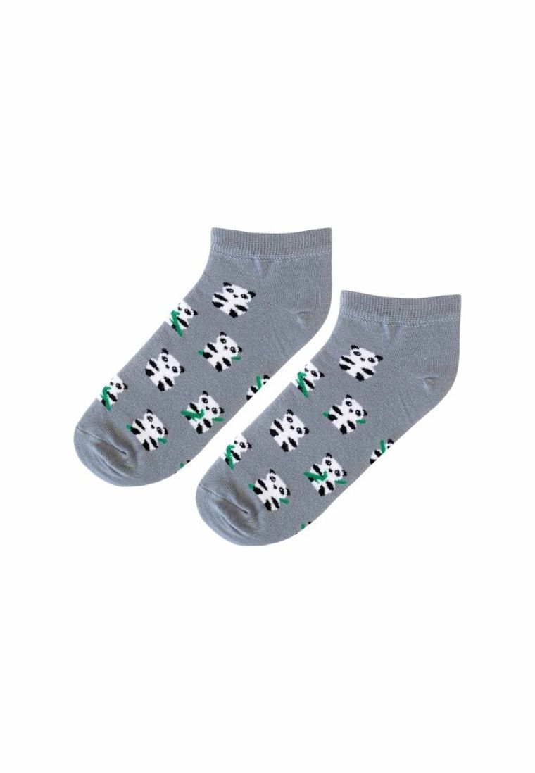 Skarpetki damskie, stopki, szare, Adrian