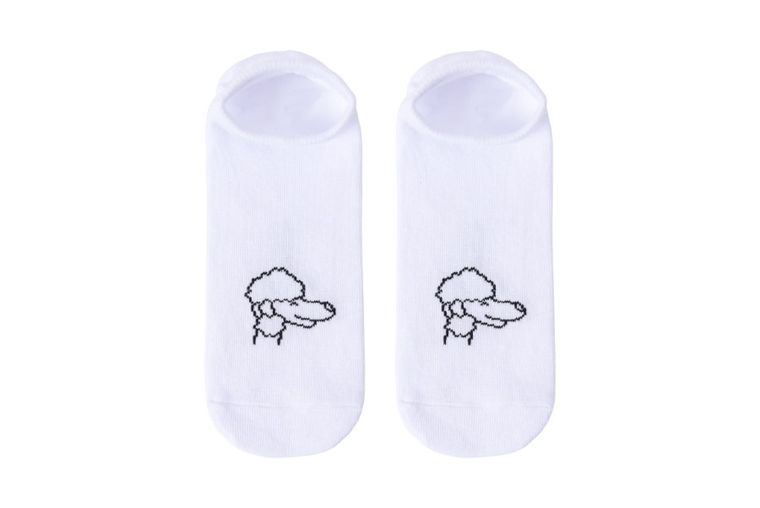 Skarpetki dziecięce, stopki, białe, Be Snazzy