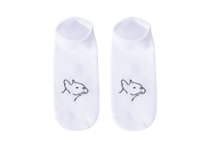 Skarpetki dziecięce, stopki, białe, Be Snazzy