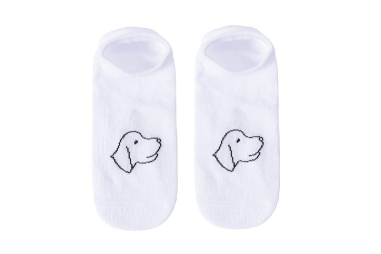Skarpetki dziecięce, stopki, białe, Be Snazzy