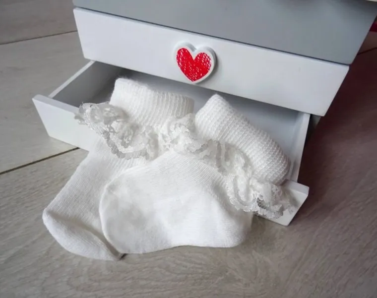Skarpetki dziewczęce, białe, Milusie