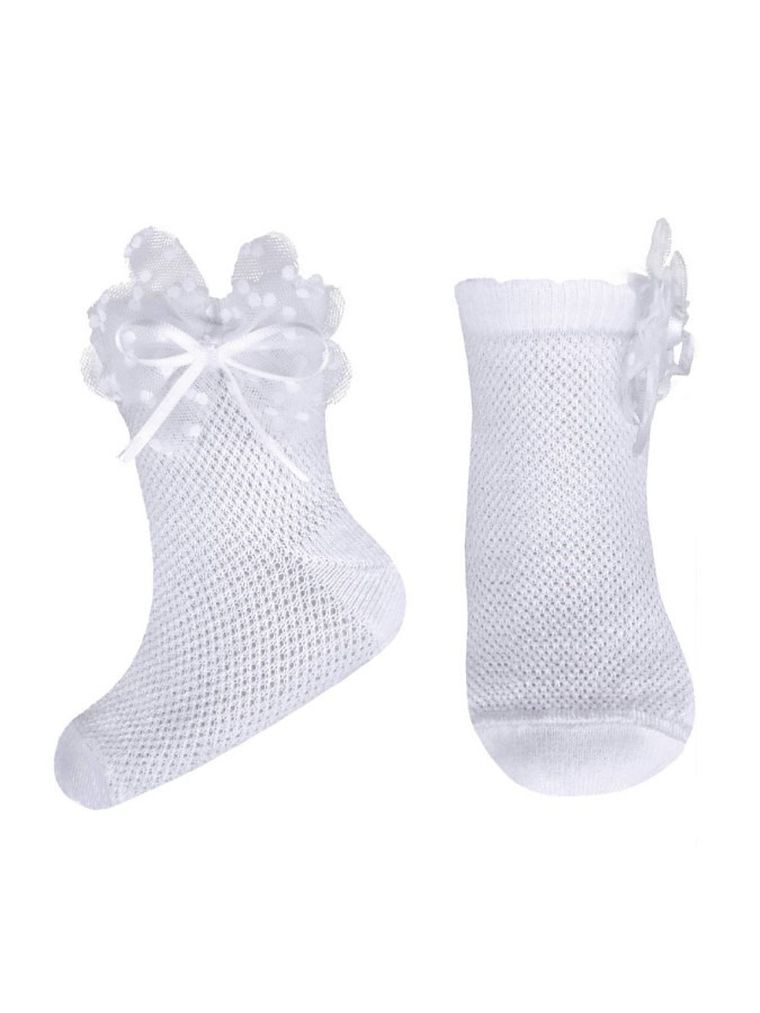Skarpetki dziewczęce, białe, Milusie