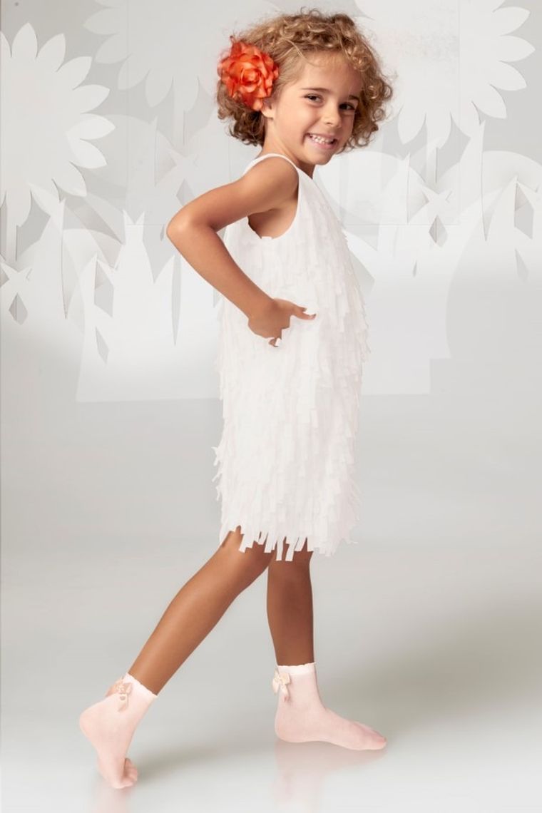 Skarpetki dziewczęce, cienkie, różowe, Milusie