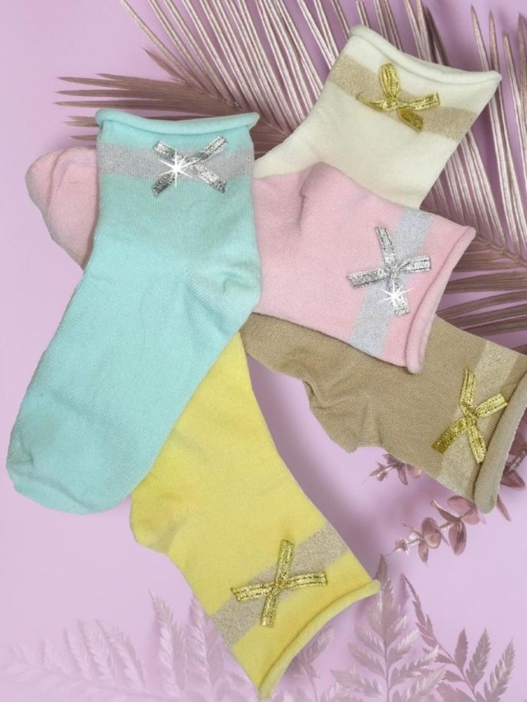 Skarpetki dziewczęce, ecru, Milusie