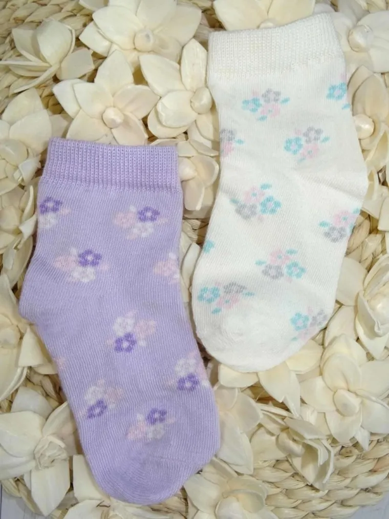 Skarpetki dziewczęce, fioletowe, Milusie