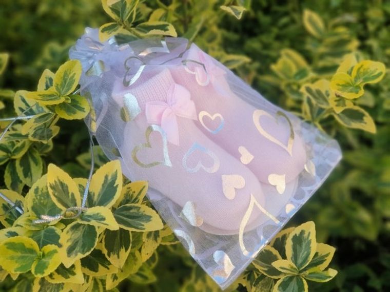 Skarpetki dziewczęce, różowe, Milusie