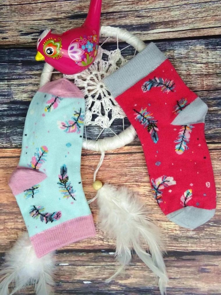 Skarpetki dziewczęce, różowe, Milusie