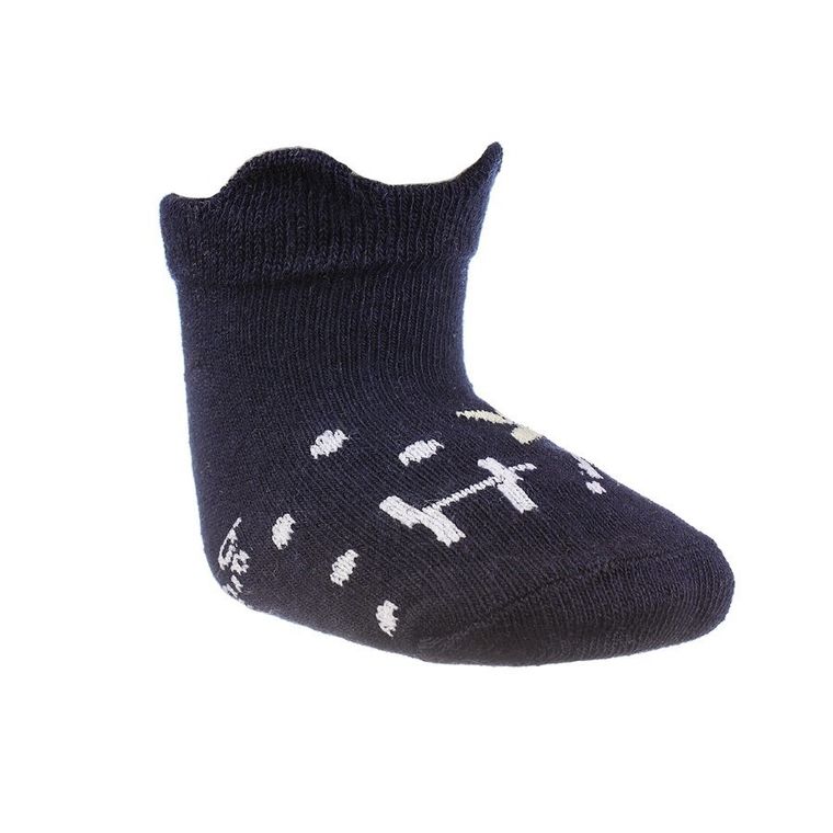 Skarpetki dziewczęce stopki, czarne, Be Snazzy