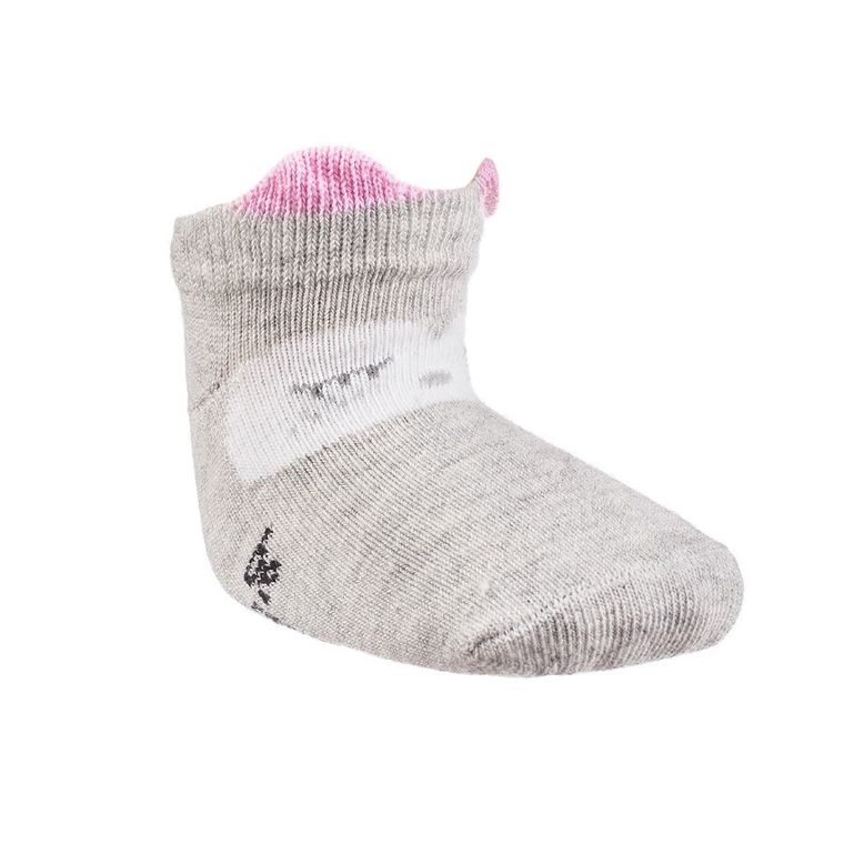 Skarpetki dziewczęce, stopki, szare, Be Snazzy