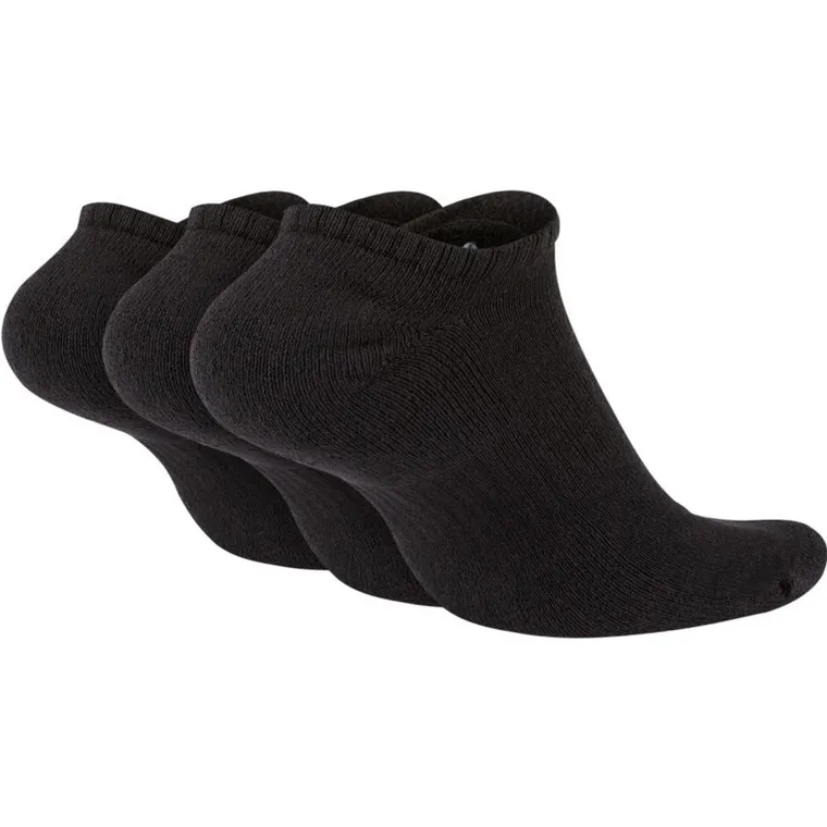 Skarpetki męskie, stopki, czarne, zestaw, 3 szt., Nike