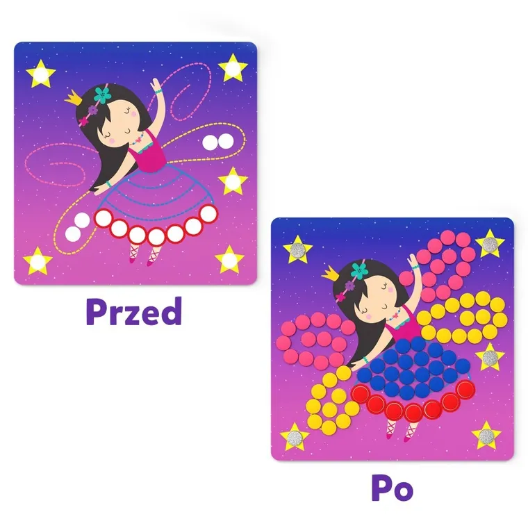 Skillmatics, Dot it! With Magnets, Jednorożce i Księżniczki, kreatywna mozaika