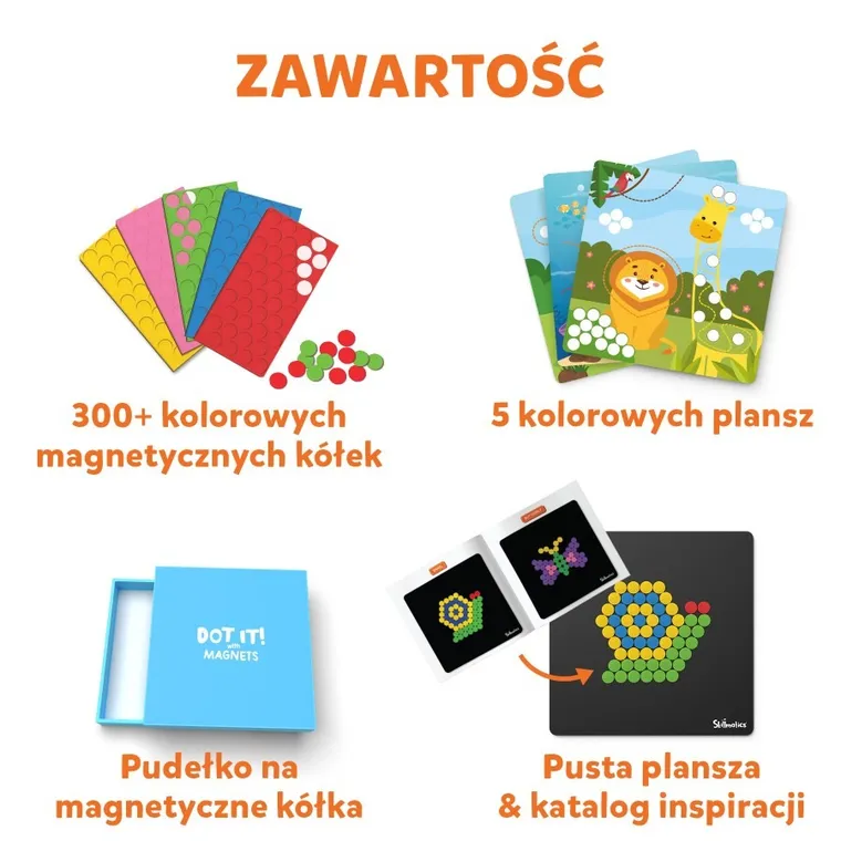 Skillmatics, Dot it! With Magnets, Świat Zwierząt, kreatywna mozaika