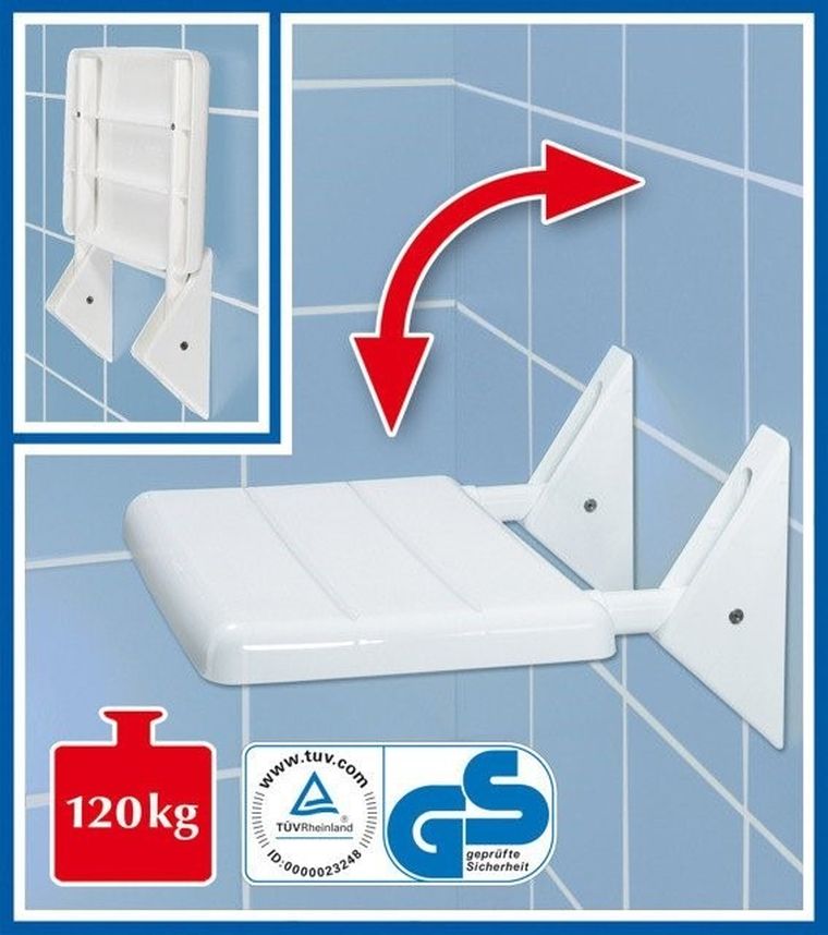 Składany stołek pod prysznic