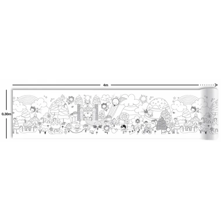 Słodki świat. Kolorowanka w rolce, 4 metry