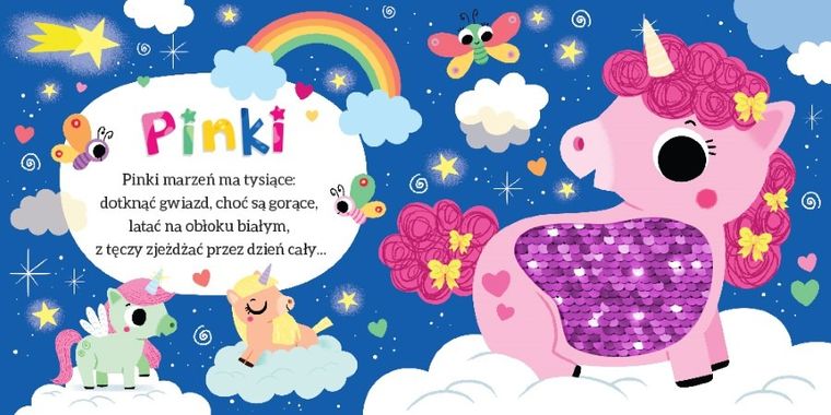 Słodkie jednorożce. Książeczka z cekinami